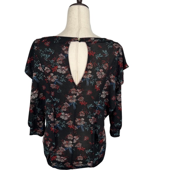 Free People Dock Street Red Floral Top Size a extra Small - Picture 5 of 14